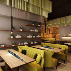 延安咖啡廳卡座沙發工廠定做