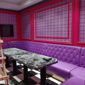 寶雞那里酒館沙發卡座茶幾定做收官